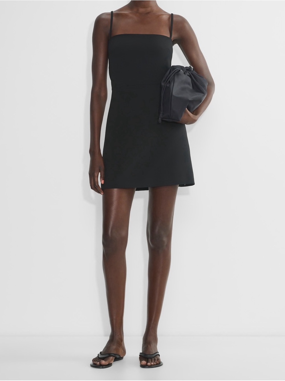 Babaton Aritzia Orleans Dress Black Noir NWT 4